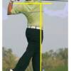 Finish Position (Rory McIlroy):  Upper body (waist up) travels towards the target during & post impact for a complete vertical finish. The right shoulder, right hip, and left toe should be in a vertical line.